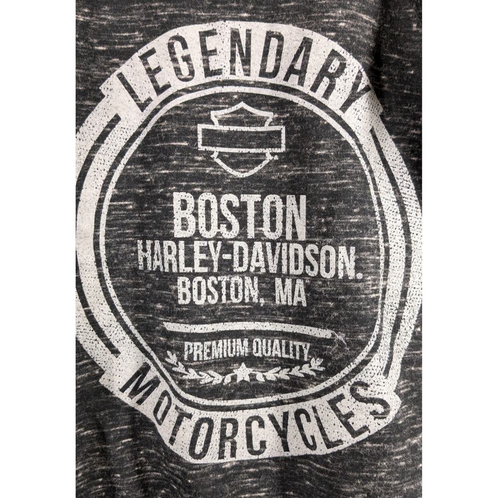 Harley Davidson Women's Tank Top S Scull Motorcycle Biker Boston Grunge Goth - Picture 4 of 7